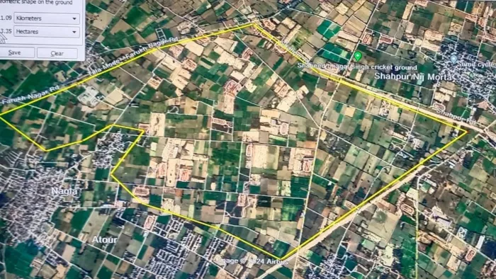 google-map harnandipuram boundary
